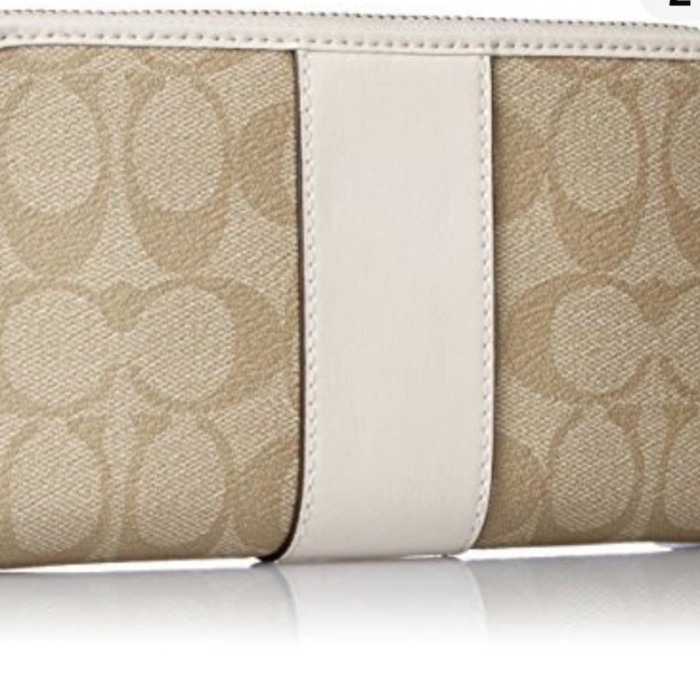 🤍🤎 COACH SIGNATURE COATED CANVAD AND LEATHER WALLET! - Picture 2 of 10